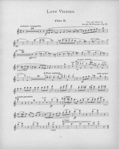 Opus 80 Love Visions: 2nd flute