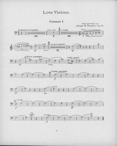 Opus 80 Love Visions: 1st trombone