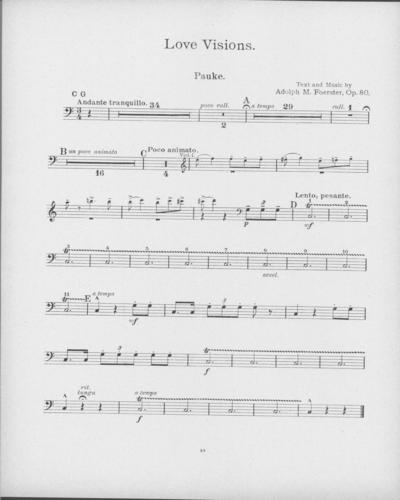 Opus 80 Love Visions: timpani