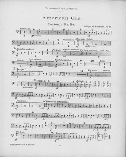 Opus 85 The Enchanter's dream: bass