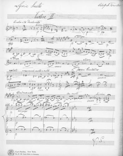 Opus 82 Lyric suite: 2nd violin