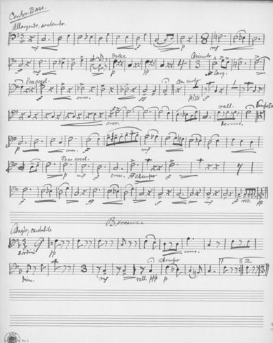 Opus 82 Lyric suite: bass