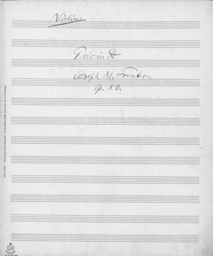 Opus 83 Trio in d for violin, violoncello and piano: violin