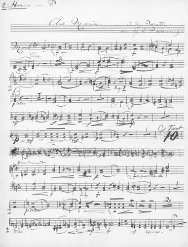 Ave Maria: 1st and 2nd horn