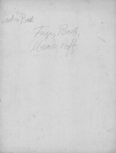 Fuge in Es Dur von J. S. Bach: bass