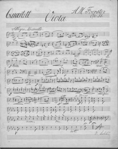 Quartet Op. 33: viola