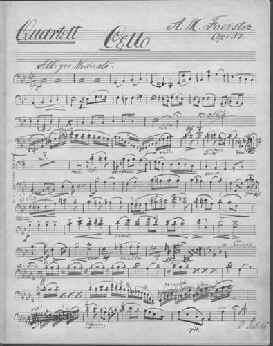 Quartet Op. 33: cello