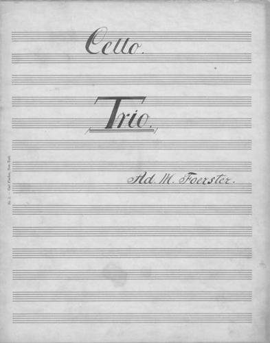 Opus 29 Trio for piano, violin and violoncello cello