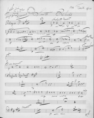 Opus 31 The falconer: 4th horn arranged for trombone