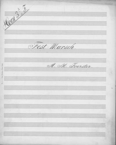 Opus 32 Festival March: 3rd horn