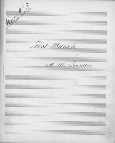 Opus 32 Festival March: 4th horn
