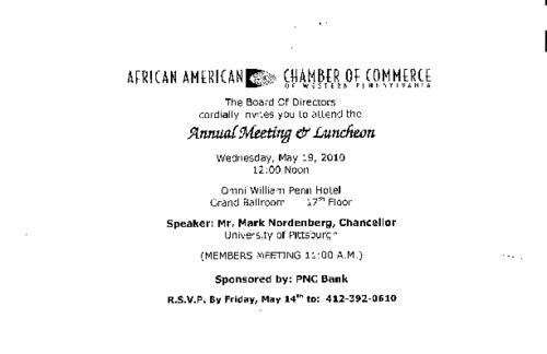 Annual Meeting and Luncheon-Flyer