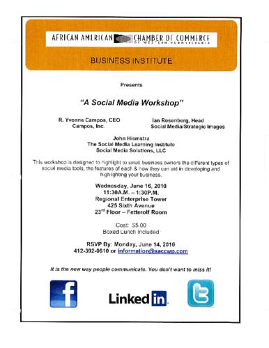Social Media Workshop-Flyer
