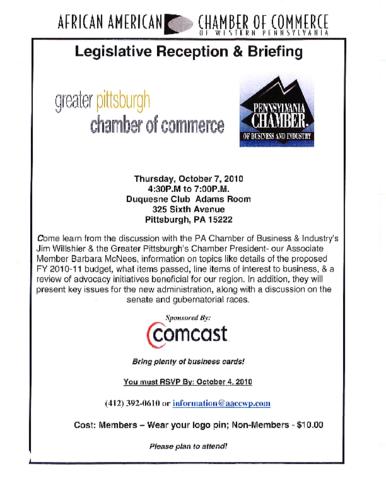 Legislative Reception and Briefing-Flyer