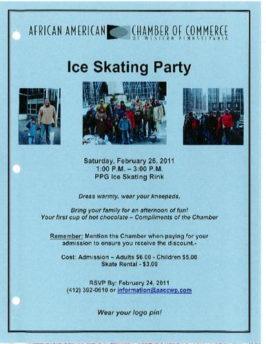 Ice Skating Party-Flyer
