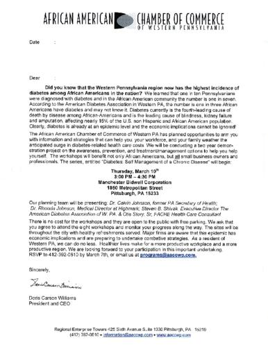 Diabetes Self Management of a Chronic Disease-Flyer
