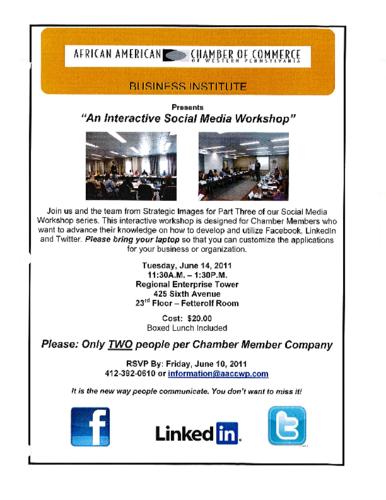 An Interactive Social Media Workshop-Flyer