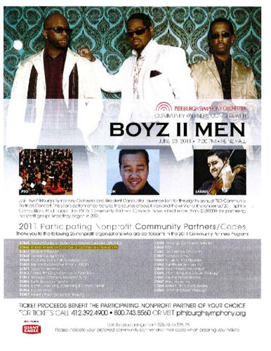 Community Partners Concert Boyz II Men-Flyer