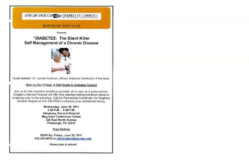 Diabetes The Silent Killer-Flyer
