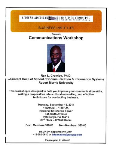 Communications Workshop-Flyer