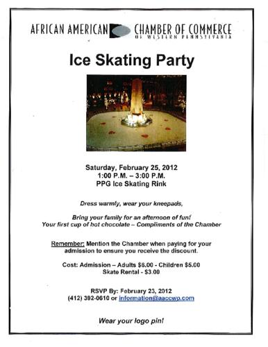 Ice Skating Party-Flyer
