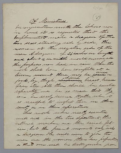 "Of Miniatures," by J. M. Spear