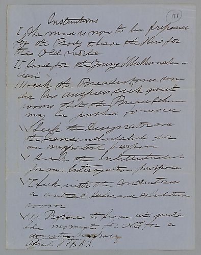 "Instructions," by J. M. Spear
