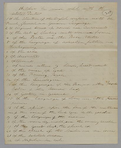 Schedule of papers to be transmitted [J. M. Spear]