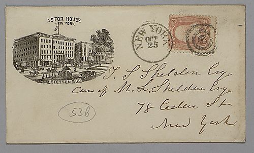 Envelope Addressed to T. S. Sheldon