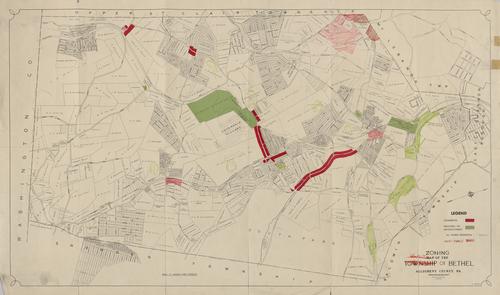 Zoning map of the Township of Bethel, Allegheny County, Pa.