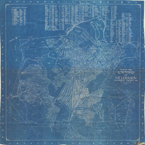 Map of the Township of Mount Lebanon, Allegheny County, Pa.