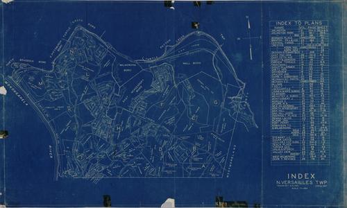 North Versailles Township index map, traced by A. Kloss