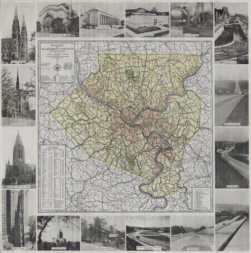 Road map of Allegheny County, Pennsylvania, prepared by the County Planning Commission