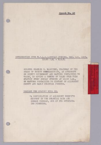 #40: A Continuation of Allegheny County’s History