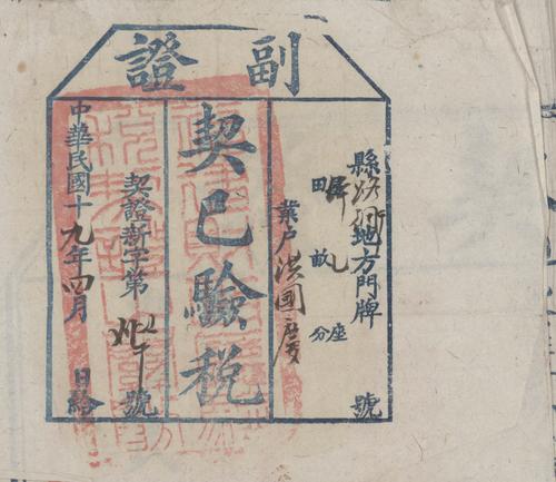Owner: 洪國慶 [HONG Guoqing] -- Place: 福建省古田縣 [Fujian Sheng Gutian Xian] -- Government
