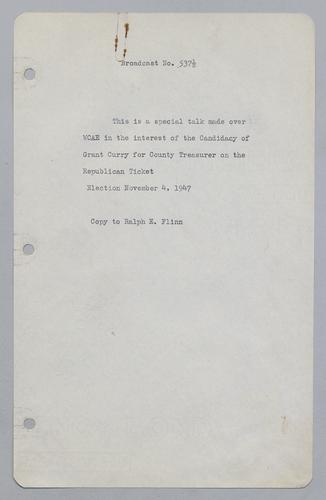 #537b: Introduction of Colonel Grant Curry
