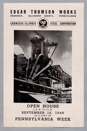 Edgar Thomson Works Open House as a Part of Pennsylvania Week,