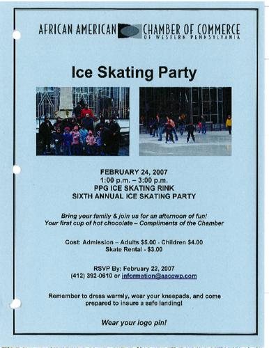 Ice Skating Party-Flyer