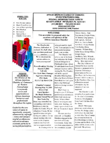 Chamber Newsletter