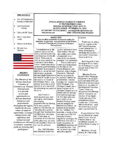 Chamber Newsletter