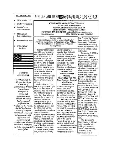 Chamber Newsletter