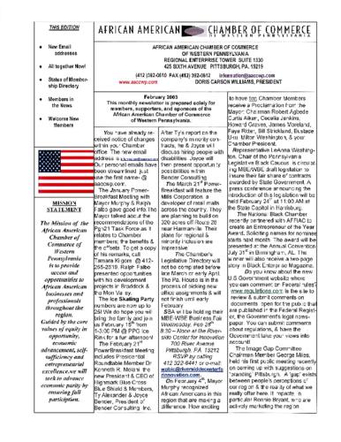 Chamber Newsletter