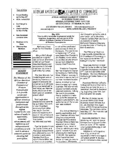 Chamber Newsletter