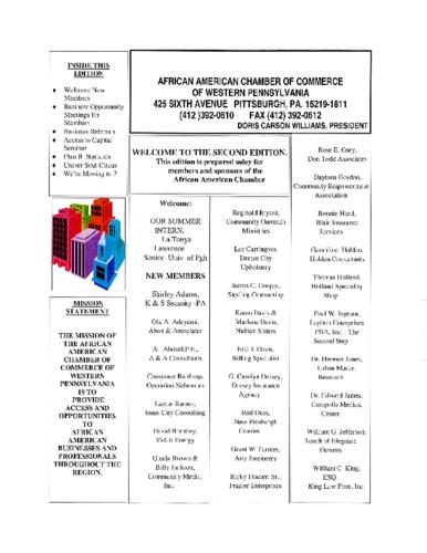 Chamber Newsletter