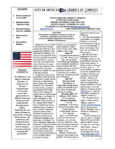 Chamber Newsletter