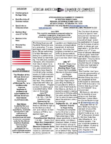 Chamber Newsletter