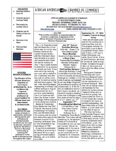 Chamber Newsletter
