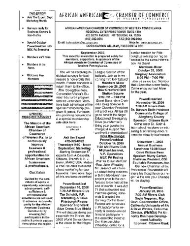 Chamber Newsletter