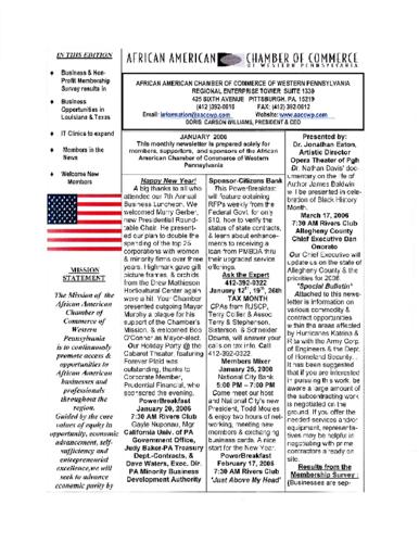 Chamber Newsletter