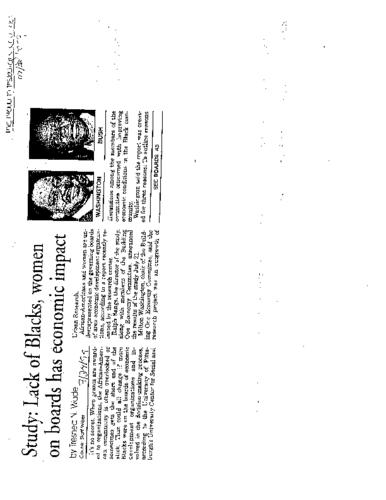 Study-Lack of Blacks, Women on Boards has Economic Impact - NPC